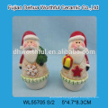 Indoor christmas decorations,ceramic santa claus made in china